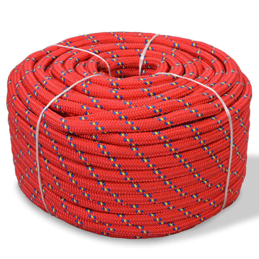 Bootsseil Polypropylen Rot