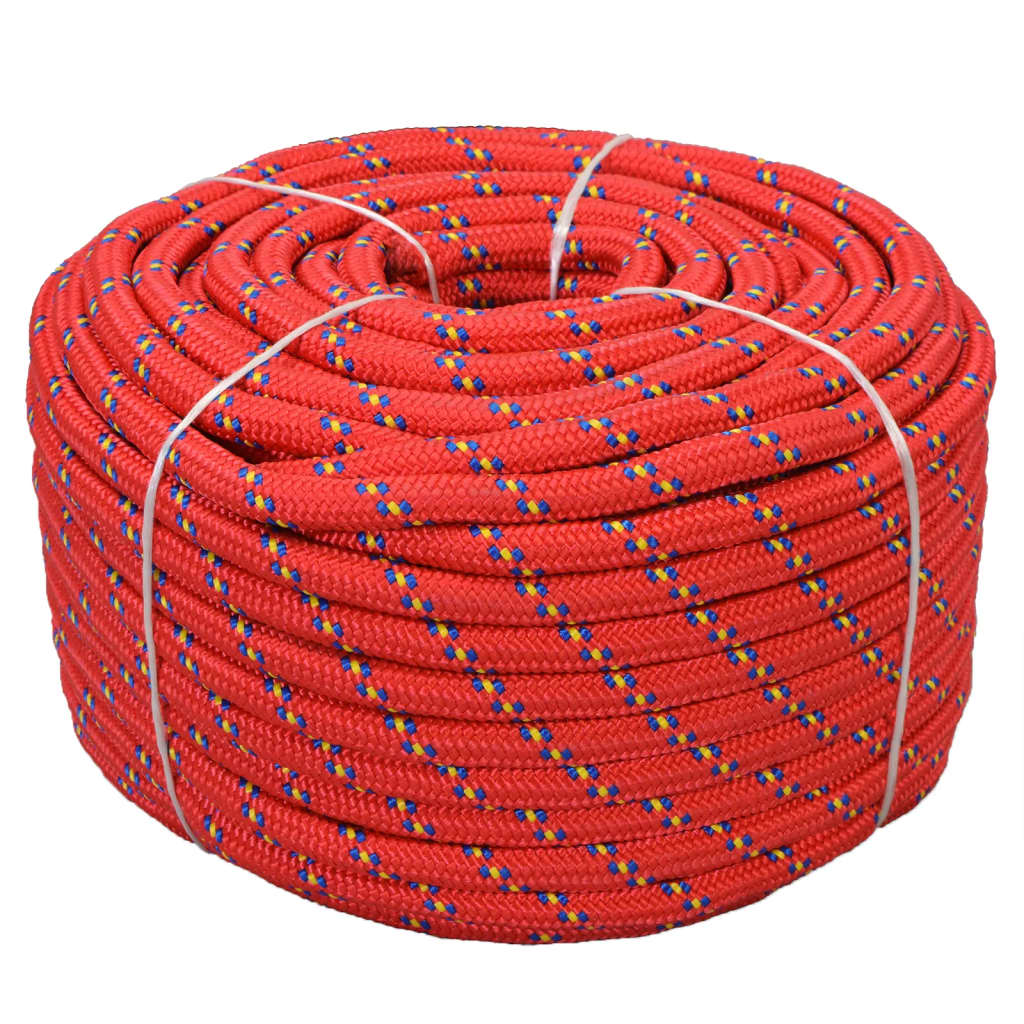 Bootsseil Polypropylen Rot