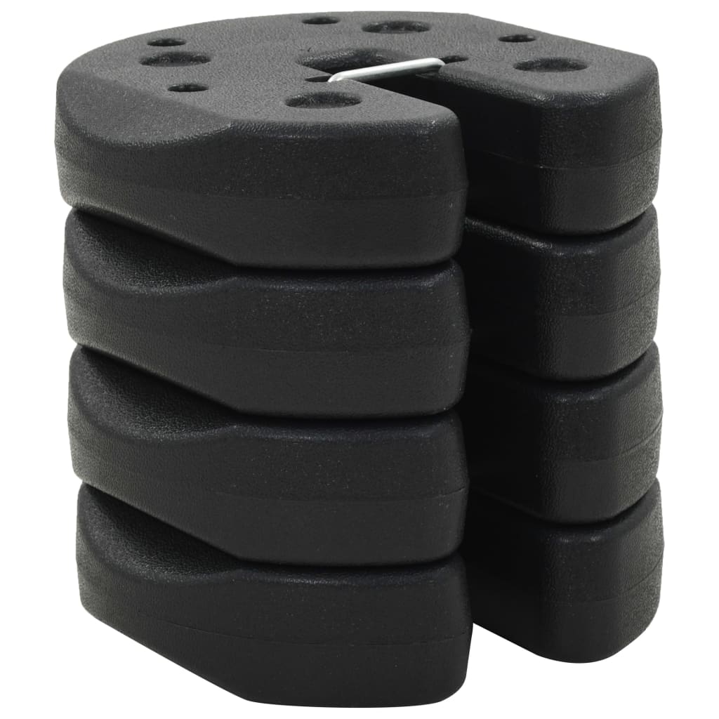 Pavillon-Gewichte 4 Stk. Schwarz 220X50 Mm Beton