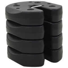Pavillon-Gewichte 4 Stk. Schwarz 220X50 Mm Beton
