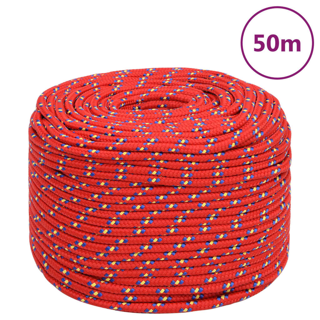Bootsseil Polypropylen Rot