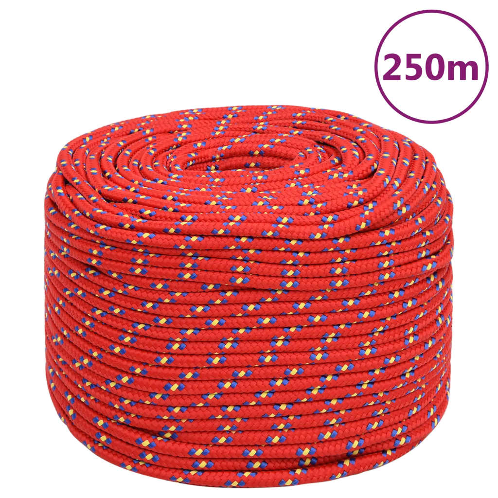 Bootsseil Polypropylen Rot