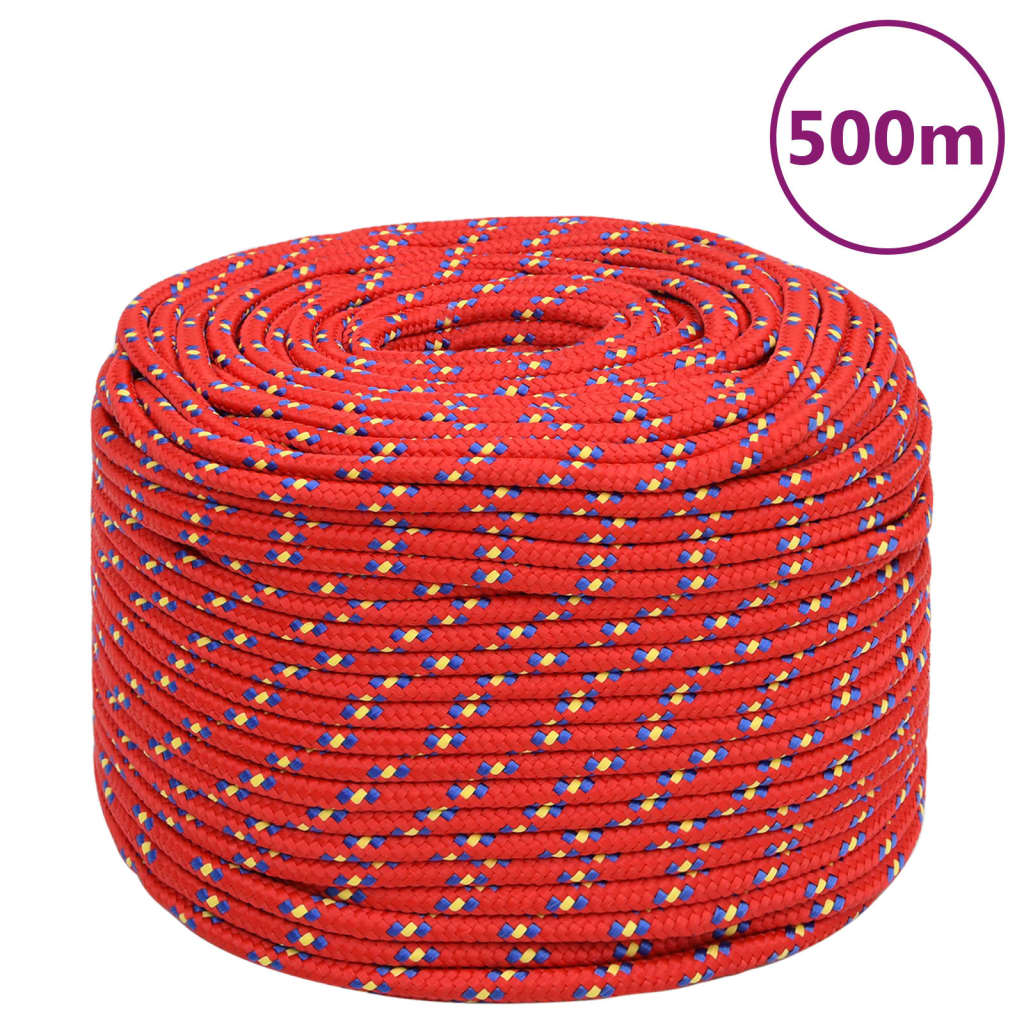 Bootsseil Polypropylen Rot