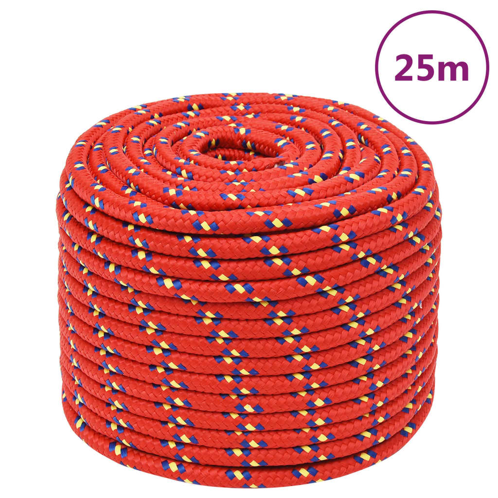 Bootsseil Polypropylen Rot