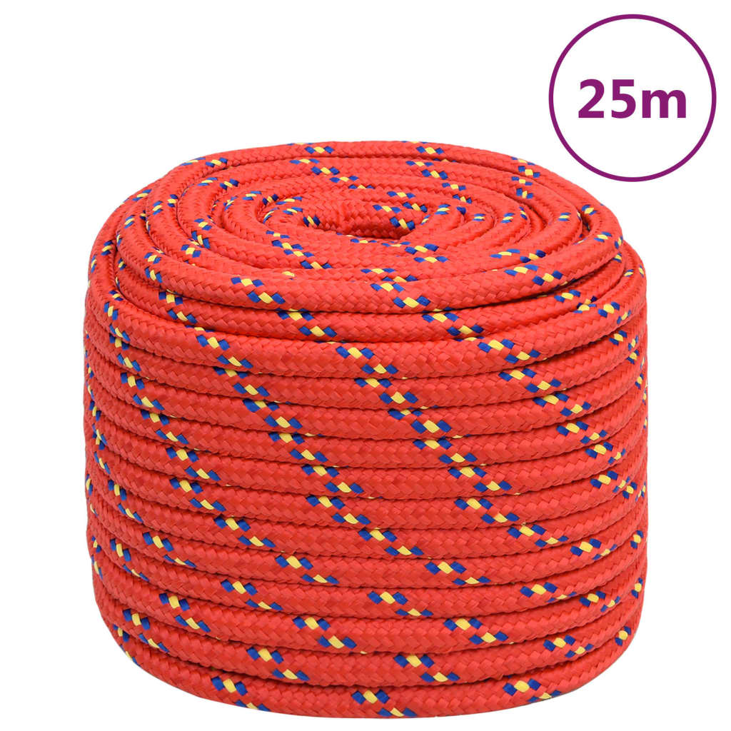 Bootsseil Polypropylen Rot
