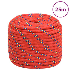 Bootsseil Polypropylen Rot