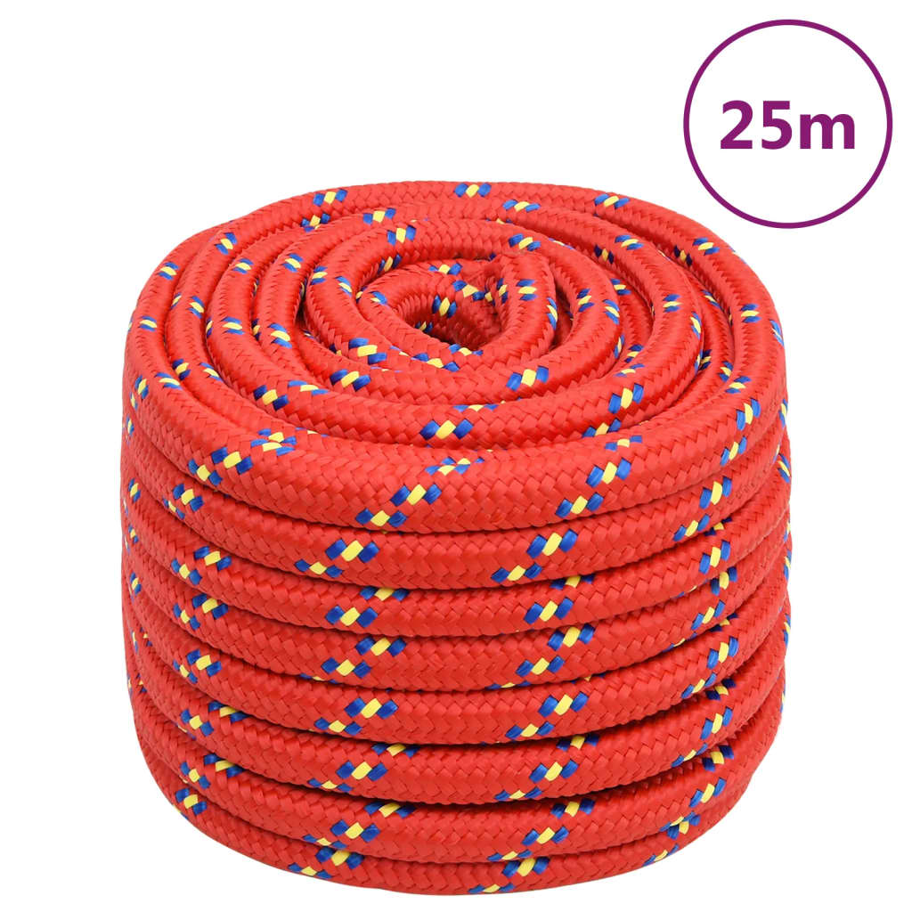 Bootsseil Polypropylen Rot
